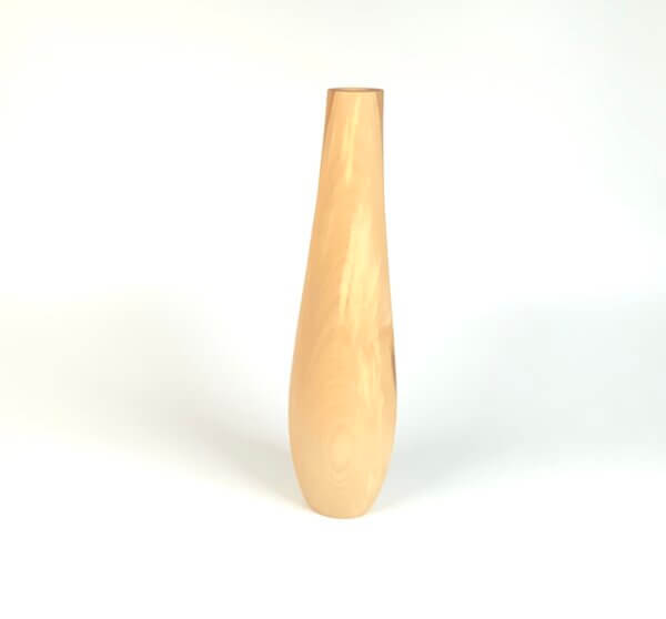 Handgemaakte houten vaas